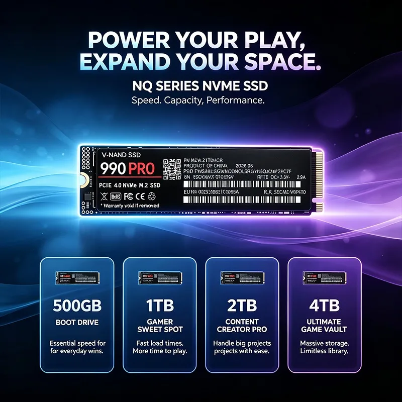 Original 990 PRO SSD 500GB-4TB - M.2 Nvme 4Tb Pcie 4.0 Ssd recension och pris
