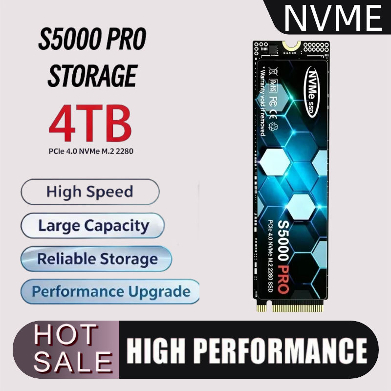 New S5000 PRO M.2 SSD Hard Dis - M.2 Nvme 4Tb Pcie 4.0 Ssd recension och pris