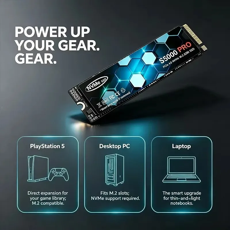 New S5000 PRO M.2 SSD Hard Dis - M.2 Nvme 4Tb Pcie 4.0 Ssd recension och pris