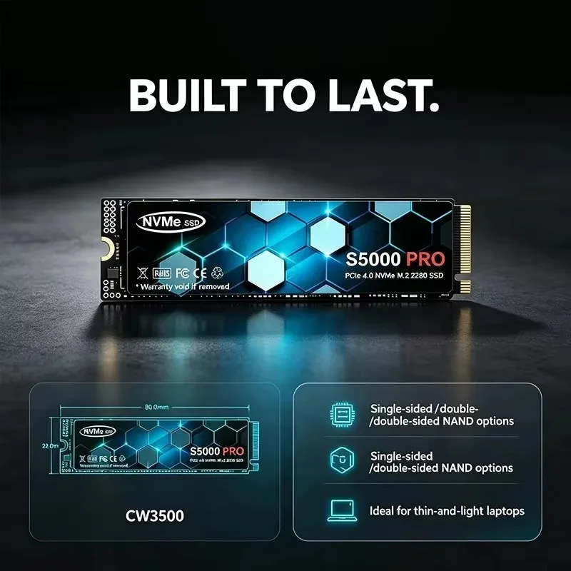 New S5000 PRO M.2 SSD Hard Dis - M.2 Nvme 4Tb Pcie 4.0 Ssd recension och pris