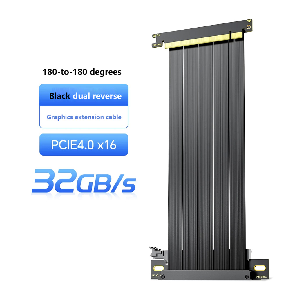PCIe 3.0 / 4.0 X16 GPU Extensi - Pcie 4.0 X16 Riser Cable 90 Degree recension och pris