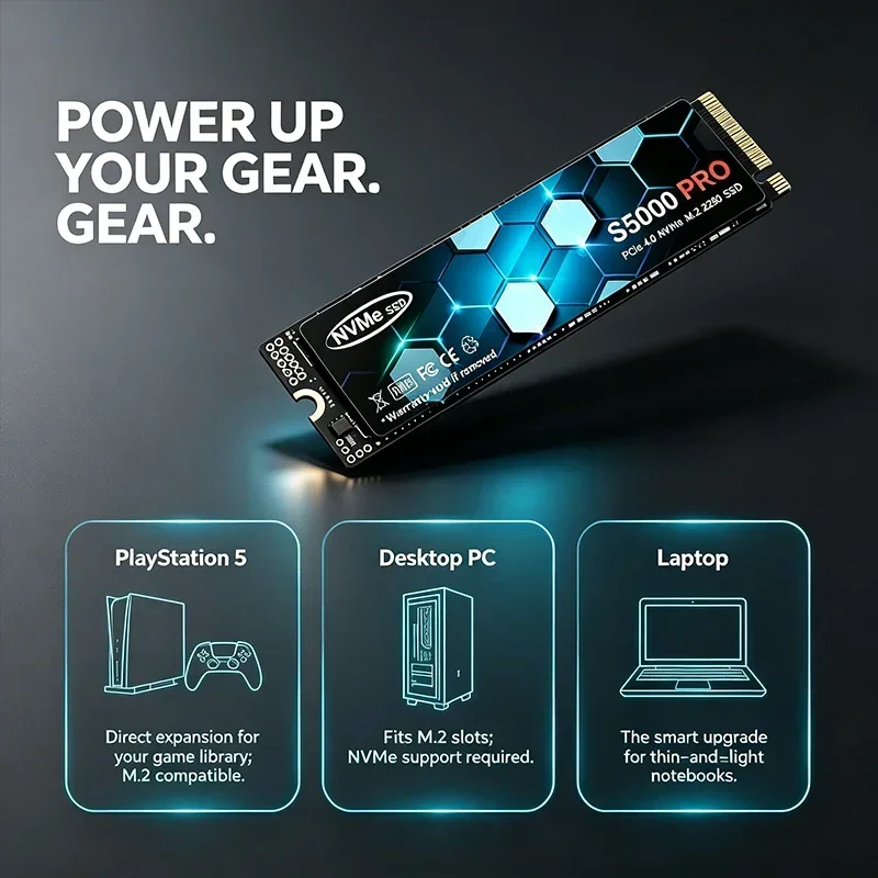 S5000 PRO M.2 SSD Hard Disk 1T - M.2 Nvme 4Tb Pcie 4.0 Ssd recension och pris