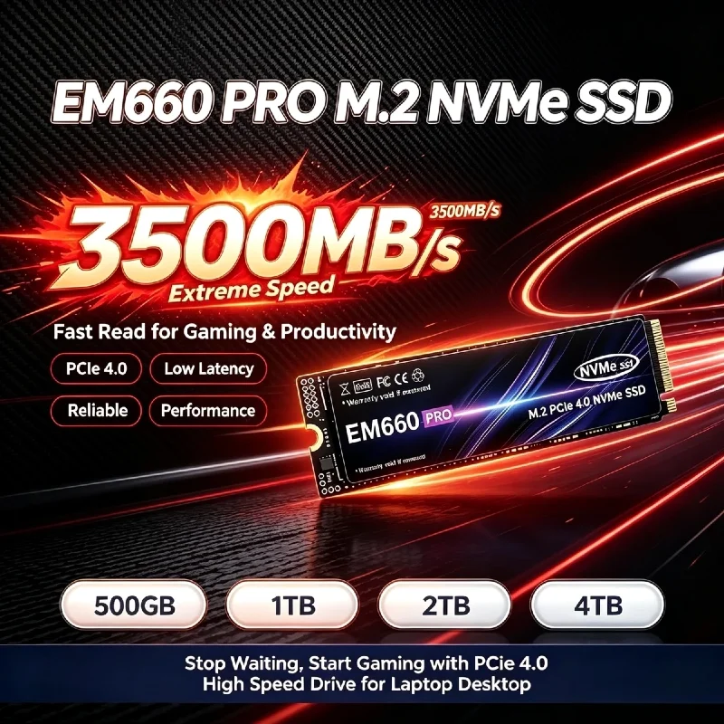 EM660 M.2 NVMe PCIe 4.0 SSD 50 - M.2 Nvme 4Tb Pcie 4.0 Ssd recension och pris