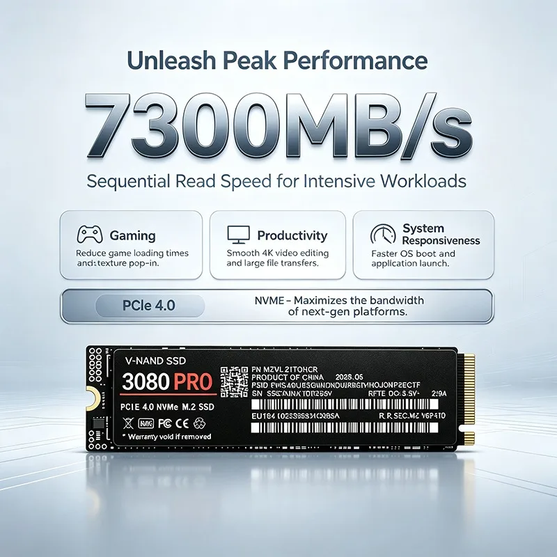 NEW 3080PRO M.2 NVMe SSD PCIe  - M.2 Nvme 4Tb Pcie 4.0 Ssd recension och pris