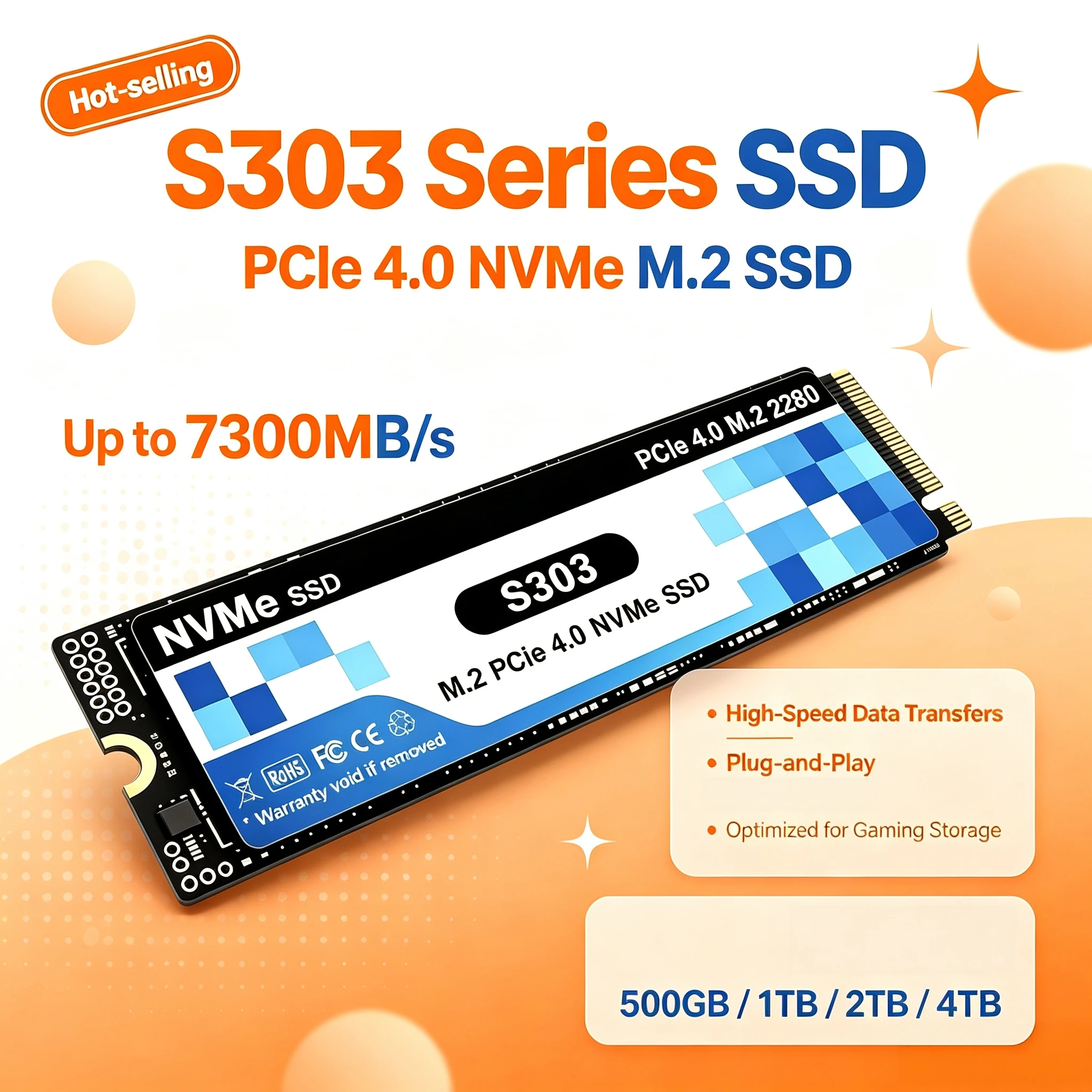 Original PCIe 4.0 NVMe M.2 SSD - M.2 Nvme 4Tb Pcie 4.0 Ssd recension och pris