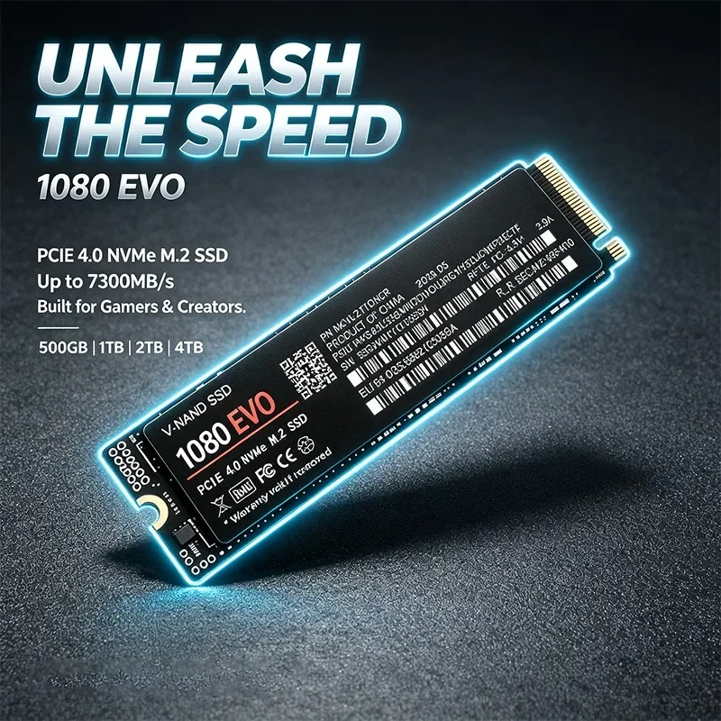 1080 EVO M.2 NVMe PCIe 4.0 Int - M.2 Nvme 4Tb Pcie 4.0 Ssd recension och pris