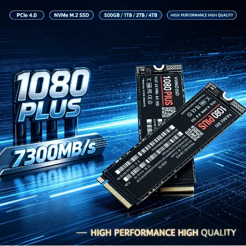 1080 Plus M.2 NVMe PCIe 4.0 SS - M.2 Nvme 4Tb Pcie 4.0 Ssd recension och pris