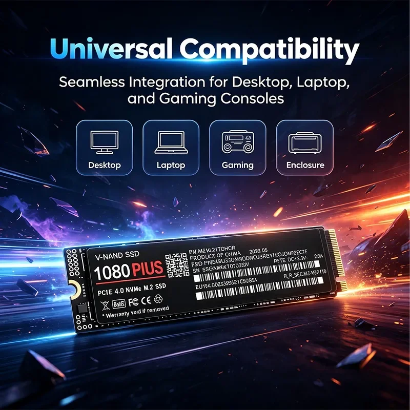 1080 Plus M.2 NVMe PCIe 4.0 SS - M.2 Nvme 4Tb Pcie 4.0 Ssd recension och pris