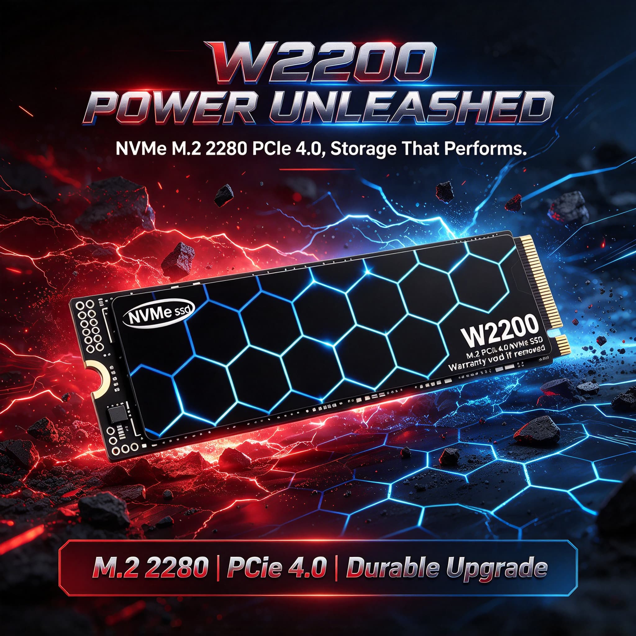 2026 New Fast Speed W2200 High - M.2 Nvme 4Tb Pcie 4.0 Ssd recension och pris