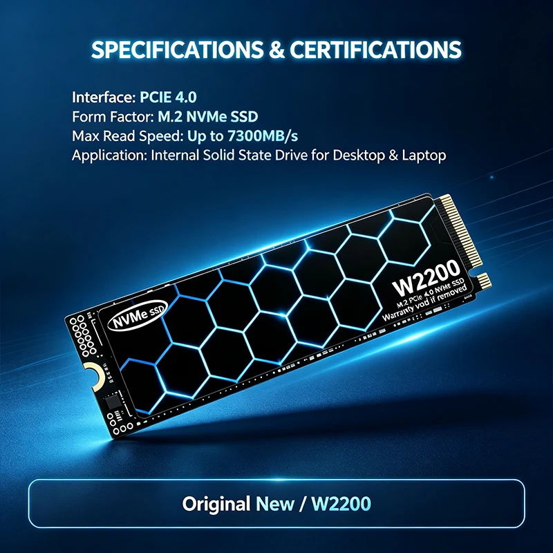 2026 New Fast Speed W2200 High - M.2 Nvme 4Tb Pcie 4.0 Ssd recension och pris