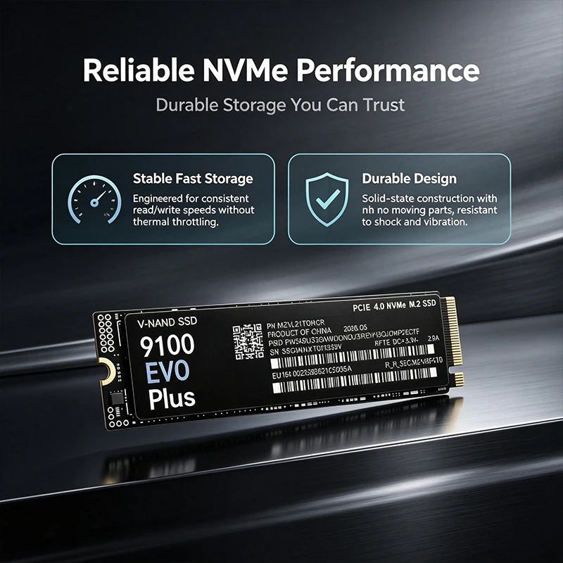 9100 EVO PLUS M.2 NVMe SSD – L - M.2 Nvme 4Tb Pcie 4.0 Ssd recension och pris