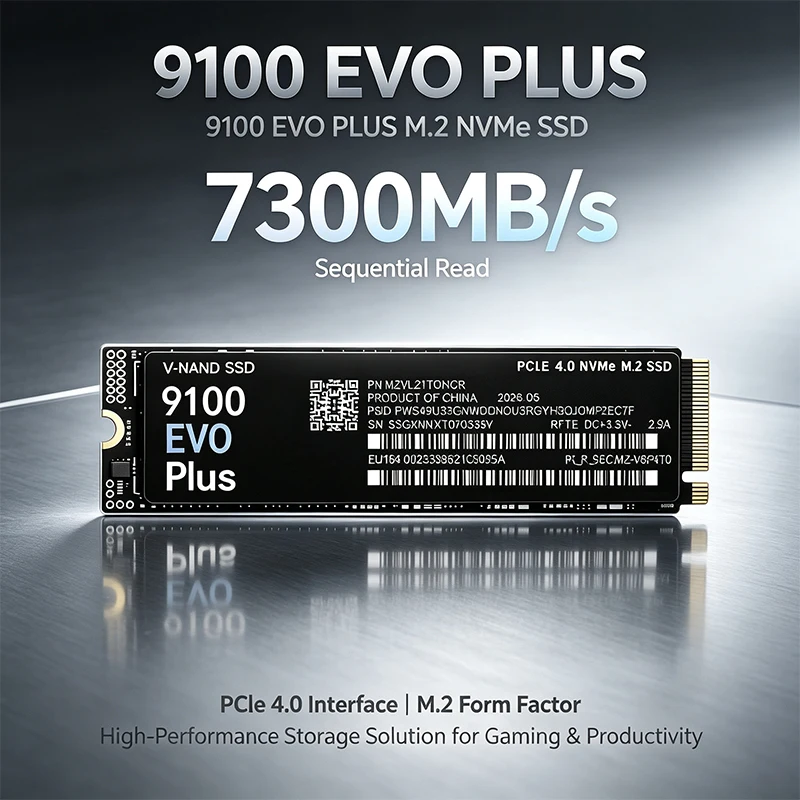 9100 EVO PLUS M.2 NVMe SSD – L - M.2 Nvme 4Tb Pcie 4.0 Ssd recension och pris