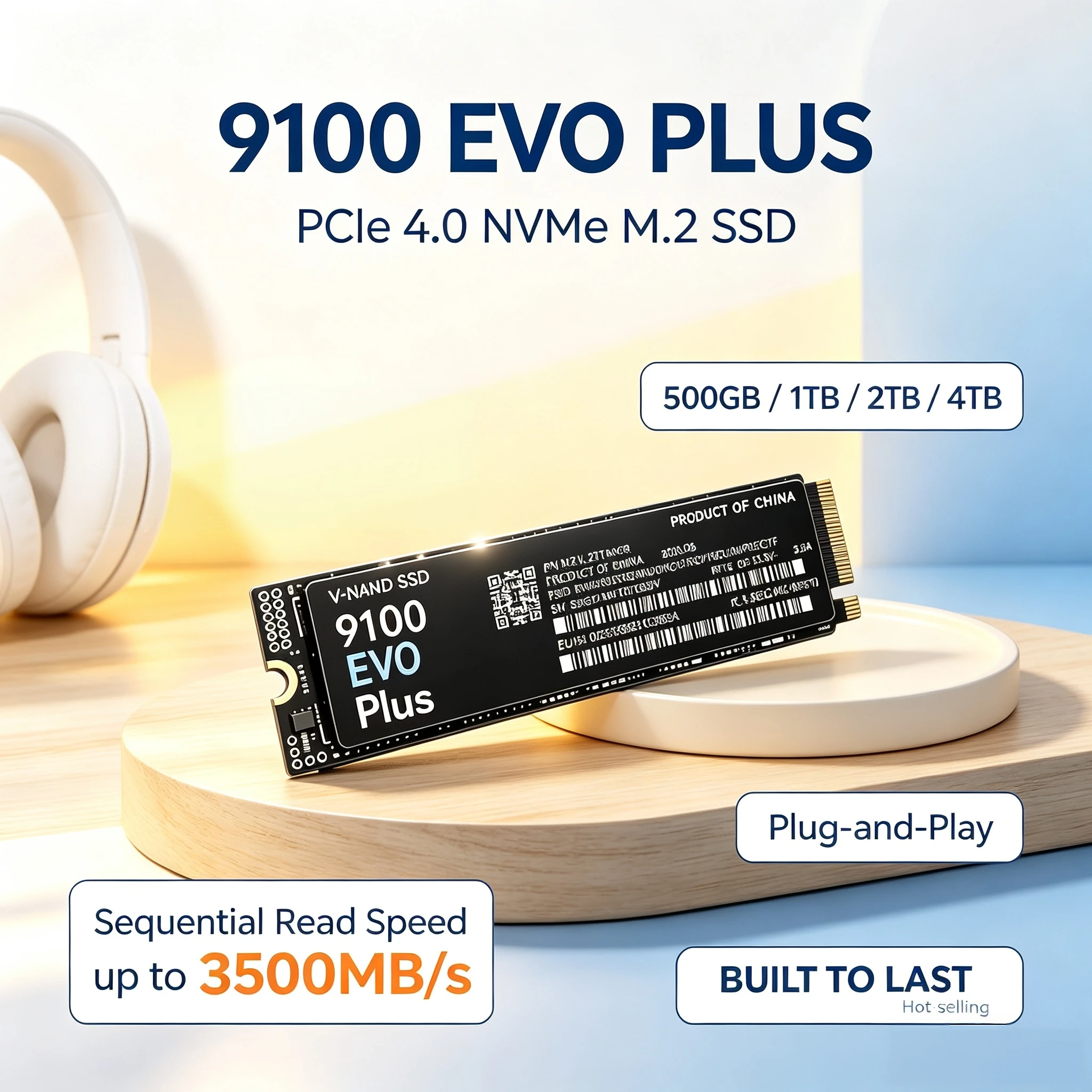 9100 EVO PLUS M.2 NVMe SSD Loa - M.2 Nvme 4Tb Pcie 4.0 Ssd recension och pris