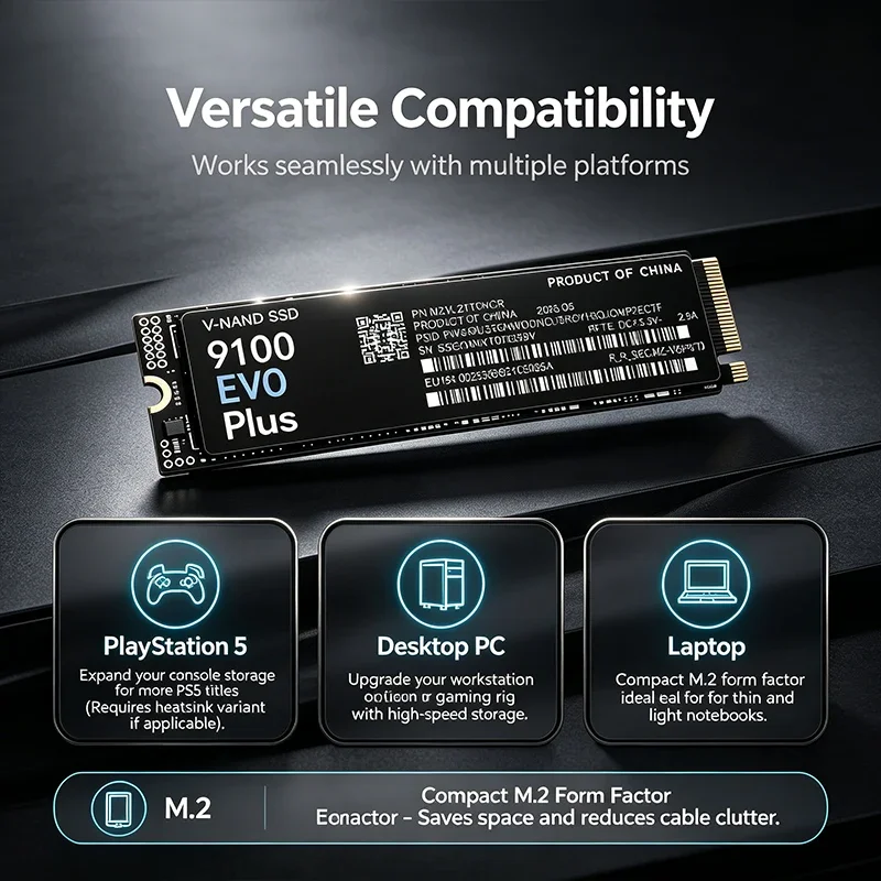 9100 EVO PLUS M.2 NVMe SSD Loa - M.2 Nvme 4Tb Pcie 4.0 Ssd recension och pris