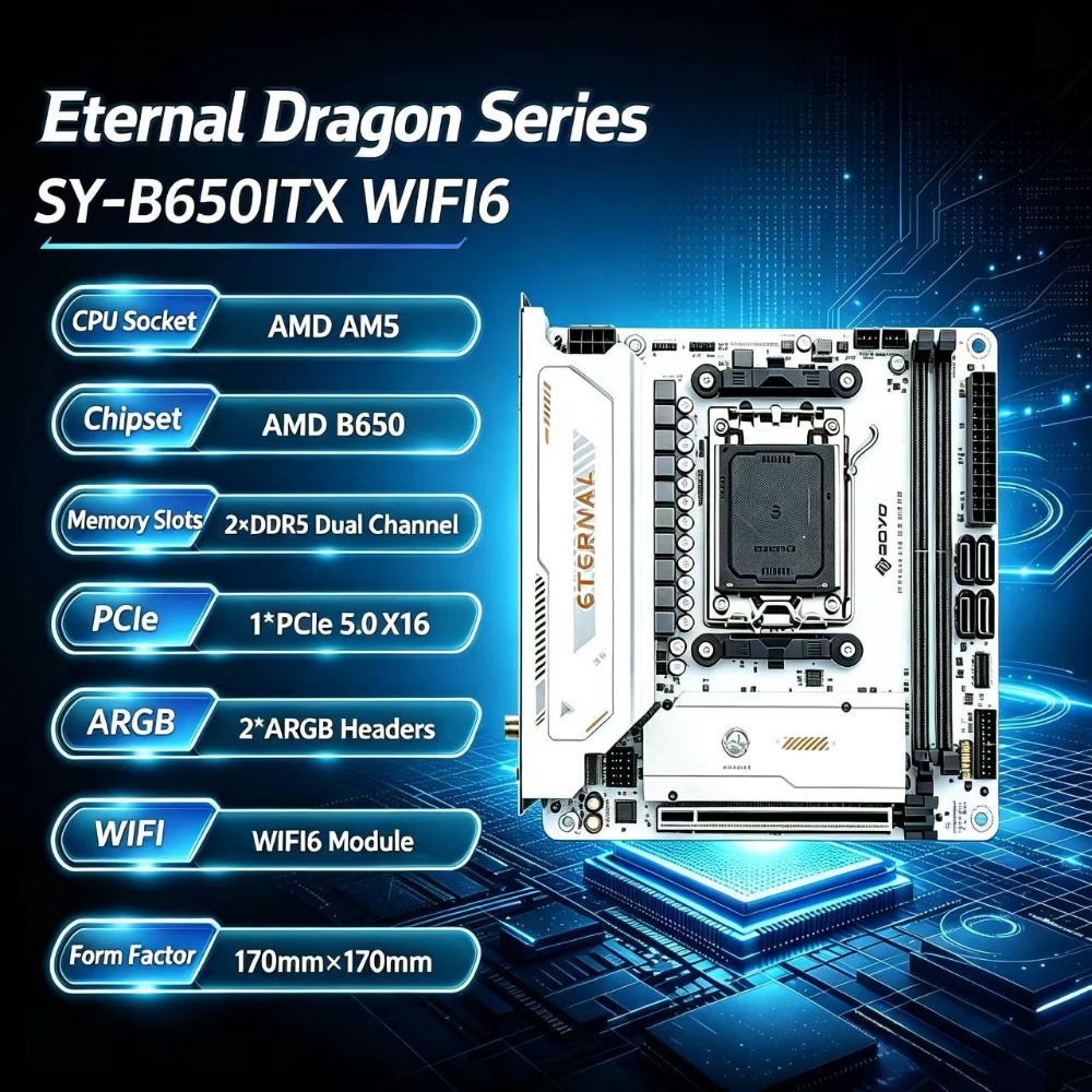 SY- B650ITX WIFI6  AMD Mini Mo - B650 Itx Motherboard Wifi recension och pris