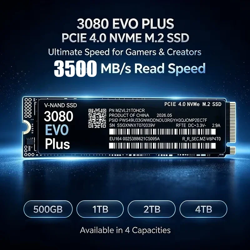 3080 EVO Plus 1TB 2TB 4TB M.2  - M.2 Nvme 4Tb Pcie 4.0 Ssd recension och pris